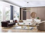 Set Di Divani 3+1+1 Posti A Sedere Moderno Set Di Design Divano Nuovo 3Pcs Tessuto Nuovo