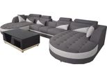 Divano Angolare Imbottito Divano Sedile Set Moderno Forma U Zona Giorno Angolo Pelle