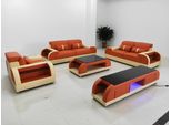 Set Di Divani Di Design 3 2 1 Posto Tavolino 4 Pezzi Set Da Salotto Usb Completo