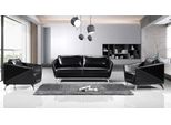 Set Di Divani 3+1+1 Posti In Pelle Divano Zona Giorno Design Moderno