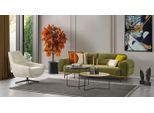 Set Di Divani Moderni A 3 + 1 Posti Di Design Verde Set Di Divani Da Salotto 2 Pezzi