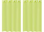 Vidaxl Tende In Voile Con Occhielli 2 Pz. Verde Mela 140X175 Cm