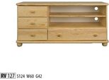 Credenza Rtv Cassettiera In Legno Credenze Soggiorno Cassettiere 124Cm Mobili Solidi