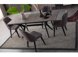 Set Da Pranzo Sala Da Pranzo Set Da Pranzo Tavolo Da Pranzo Sedie Legno Grigio 7 Pz