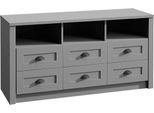 Cassettiera Con Ripiani Aperti Mariona - Grigio