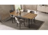 Set Sala Da Pranzo Tavolo Da Pranzo Allungabile 4X Sedie Set Moderno Set Da Pranzo Grigio 5 Pezzi
