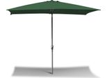 Tolletour Ombrellone Rettangolare, Ombrellone Da Balcone Pieghevole A Manovella In Ferro, Inclinabile, 2 X 3 M, Verde