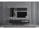 Set Soggiorno Moderno Mobile Tv Di Design Lusso 2X Armadi A Muro 3Pcs