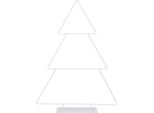 Albero Di Natale In Metallo Bianco 41Cm Scandi Decorazione Moderna