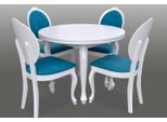 Tavolo Da Pranzo + 4 Sedie Set Sala Da Pranzo Gruppo Da Pranzo Classico Tavolo 5Pcs Set Sedia Nuovo