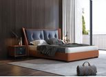 Mobili Italiani Di Design Letto Matrimoniale 180X200Cm Nuovi Letti In Pelle