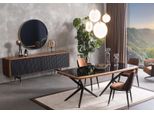 Set Sala Da Pranzo Tavolo 4X Sedie Credenza Specchio Gruppo Da Pranzo 7 Pezzi
