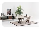 Tavolo Da Pranzo 4X Sedie Credenza Gruppo Sala Da Pranzo Set 6 Pezzi Mobili