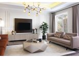 Lusso Mobile Tv Porta Tv Credenza Tavolino Tv Parete 3Pz