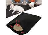 Tolletour Tappetino Per Lettiera Per Gatti Impermeabile, Dimensioni 78 X 60 Cm Tappetino Per Lettiera Per Gatti Con Design A Nido D'ape, Tappetino Per La Raccolta Della Lettiera Per Gatti A 2 Strati