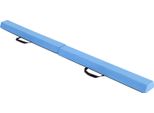Costway 210 Cm Di Lunghezza, Trave Di Equilibrio Pieghevole, Trave Da Ginnastica Con Base In Schiuma, Rivestimento In Pelle Scamosciata Rimovibile E Lato Inferiore Antiscivolo Blu