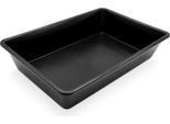 3.09 Vaschetta In Plastica Nera Da 20 L - Circa 60X40X12 Cm - Vaschetta Multifunzionale