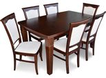 Tavolo Di Design + Set Di 6 Sedie Completo Per La Sala Da Pranzo Del Soggiorno 11A