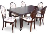 Tavolo Di Design + 6 Sedie Set Completo Soggiorno Sala Da Pranzo Sedia Imbottitura