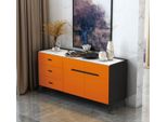 Mobili In Stile Italiano Cassettiera Alta Di Design Armadi Guardaroba Credenza Arancione