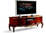 Mobile Tv Barocco In Legno Di Design Con 2 Ante, Cassetto E Ripiano Italia