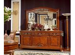 Xxl Buffet Credenza Cassettiera Con Specchio Vero Legno Fatto A Mano Barocco Rococò Nuovo