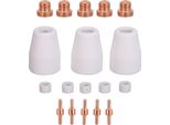 18Pcs Plasma Cutter Materiali Di Consumo Leggero Portatile Plasma Cutting Machine Materiali Di Consumo Per CUT?40 Per CUT?50 Per LGK?40