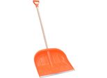 Aqbau Pala Da Neve Pala Da Neve Pala Da Neve 47 X 40 Cm Con Attacco In Metallo Ripido 100Cm Solido (Arancione)