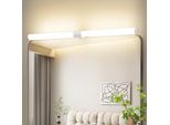 Zmh Lampada A Specchio Led 60CM Morsettizzabile IP44 8W Parete Luce Bianca 4000K Bianco Neutro Moderno