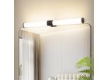 Zmh Lampada A Specchio Led 40CM Lampada Nera A Parete Fissabile IP44 6W Luce A Parete 4000K Bianco Neutro Moderno