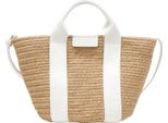 Marc O'polo Borsetta Borsa A Tracolla Meria Shopper White Cotone Marrone Chiaro