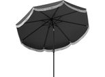 Ombrellone Outsunny Ø269 Cm, Protezione Uv Ombrellone Da Balcone Ottagonale