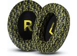 Inf Cuscinetti Auricolari Di Ricambio Per Cuffie Skullcandy Crusher Wireless, Hesh 3, Venue Nero+Giallo
