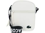 Lacoste Borsa A Tracolla Lcst Slimline Flat Crossover Bag Jacquard Webbing Farine Avorio