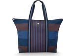 Pip Studio Borsa Da Viaggio Borsa A Tracolla Tilda Tote Bag Stripe Blue Blu Scuro