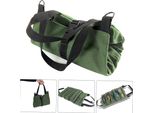 Penggong Tool Roll Up Bag Borsa Con Cerniera 5 Tasche Canvas Tool Organizer Strumento Portatile Roll-Up Pouch Tool Bag Workbag Zipper Utility Tote