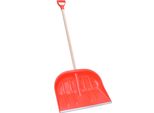 Aqbau Pala Da Neve Pala Da Neve Pala Da Neve 47 X 40 Cm Con Attacco In Metallo Ripido 100Cm Solido (Rosso)