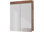 Vicco Specchio Contenitore Bagno Luna, 60 X 77 Cm, Oldstyle