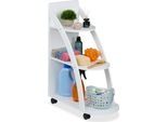 Relaxdays Carrello Bianco A 3 Livelli