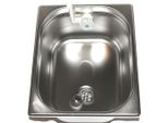 Lavello In Acciaio Inox Lavello Da Campeggio Lavello Integrato + Scarico 325X265X200