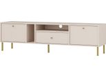 Selsey Oktio - Mobile Tv A 2 Ante Con Ripiani E Cassetto, Beige Sabbia, 180 Cm