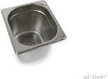 Lavello In Acciaio Inox Lavello Da Campeggio Lavandino Per Gelati Eismobil 175X160X150 Mm