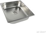 Lavello In Acciaio Inox Da 1 1/2" Lavello Per Camioncini 354X325X100 Mm"