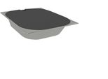 Copri Lavello In Acciaio Inox Antracite Da Campeggio 325X265X65 Mm Camper Womo