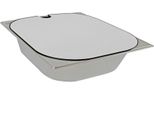Lavello In Acciaio Inox Copri Lavello Bianco Campeggio 325X265X65 Mm Camper Womo