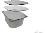 Copri Lavello Per Lavelli In Acciaio Inox 325X265X100 /150Mm Camping Ad-Ideen