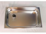Lavello In Acciaio Inox Da 1 1/2" Lavabo Lavaggio A Mano 530X325X200 Mm Snack Bar"