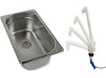 Lavello In Acciaio Inox Lavello Per Campeggio Lavello Per Caravan 265X160X100 + Rubinetto