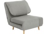 Homcom Divano Letto 2 In 1 Materasso Pieghevole Regolabile Letto Per Ospiti In Velluto A Coste, Per Camera Da Letto, Soggiorno Grigio 82 X 89 X 83 Cm