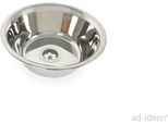 Lavello In Acciaio Inox Lavello Rotondo 28 Cm Lavabo Imbis Con Scarico 1 1/2""